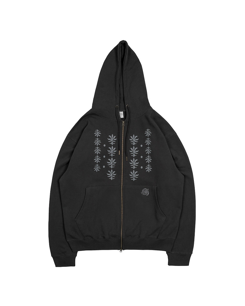 TCM ethnic hooded zip-up (charcoal) | ファッション通販サイト NUGU