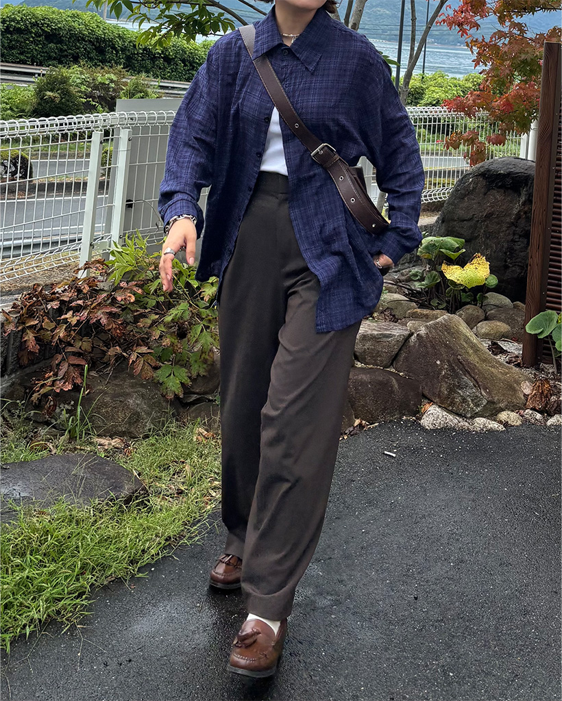 チェックネイビーシャツ | ファッション通販サイト NUGU