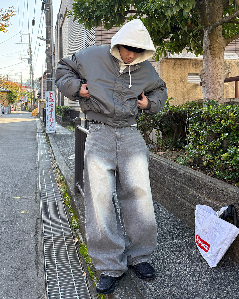 クロップドMA-1ジャケット