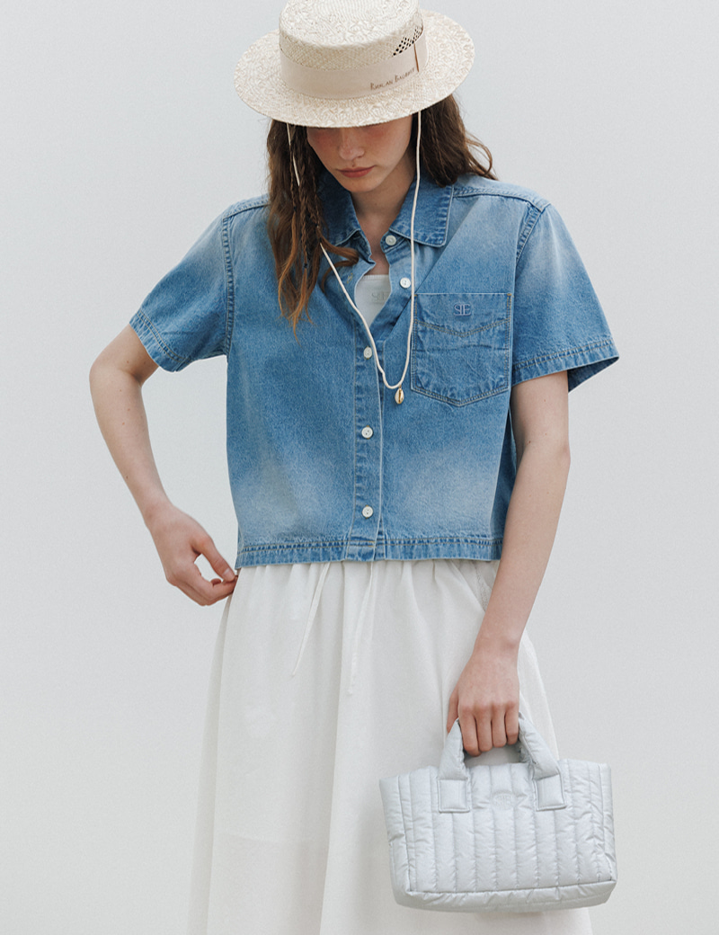 人気【 SIENNE 】 MINI PADDING BAG (SILVER) Sienne Padding Bag (Silver) - sienne