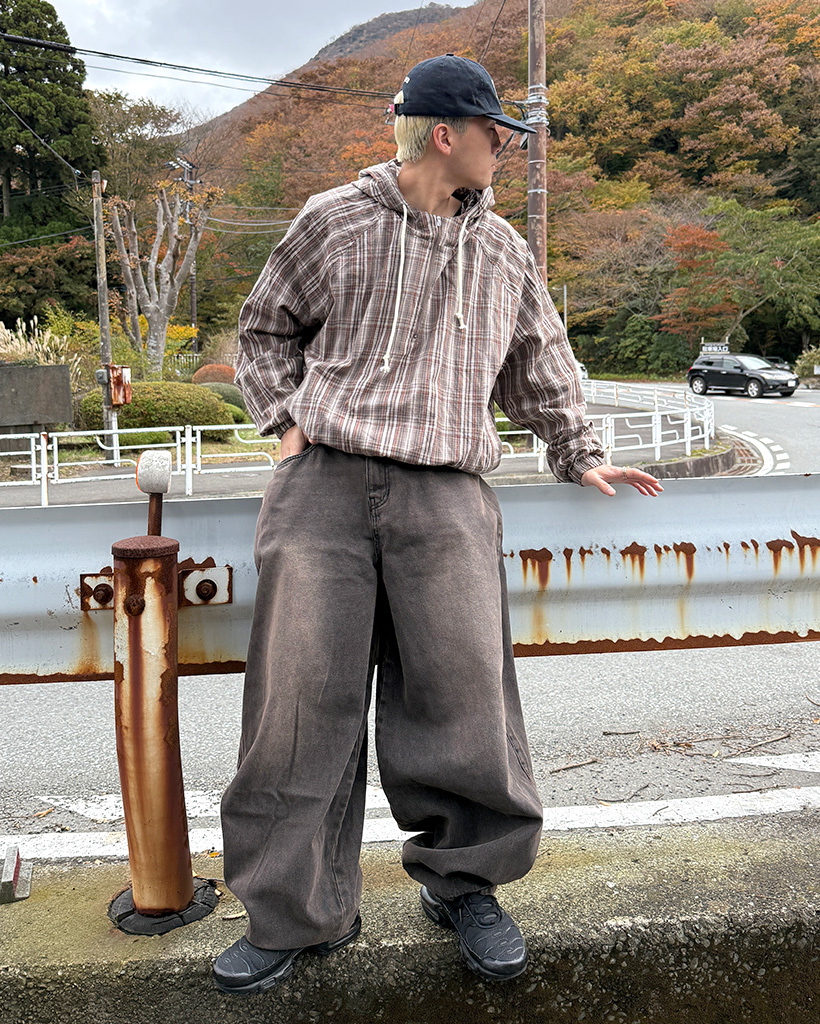 チェックアノラックパーカー | ファッション通販サイト NUGU