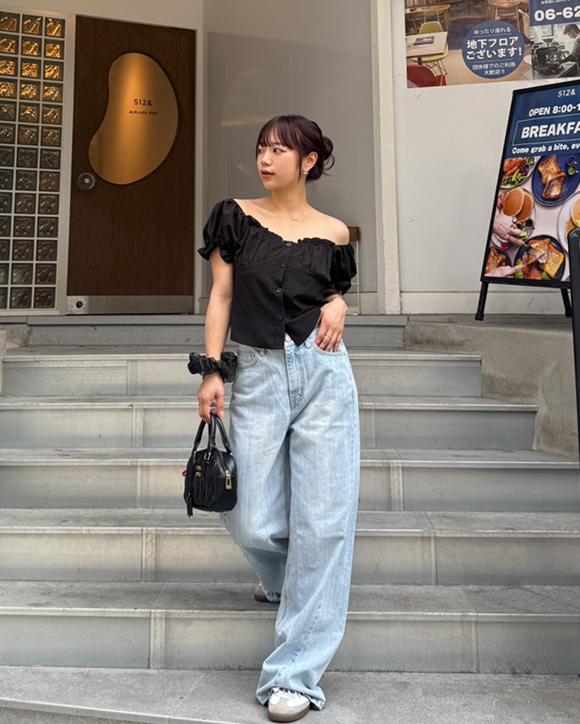 スラブワイドデニムパンツ | ファッション通販サイト NUGU