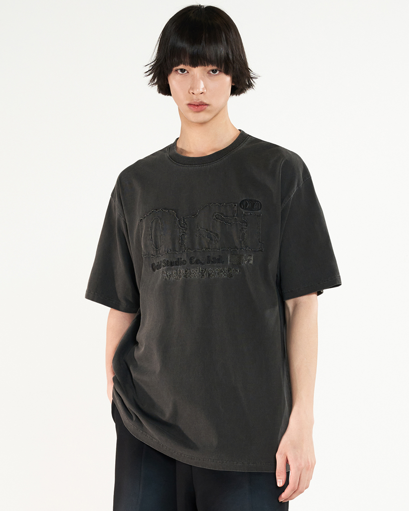 ODSD Pigment Damage T-shirt - charcoal | ファッション通販