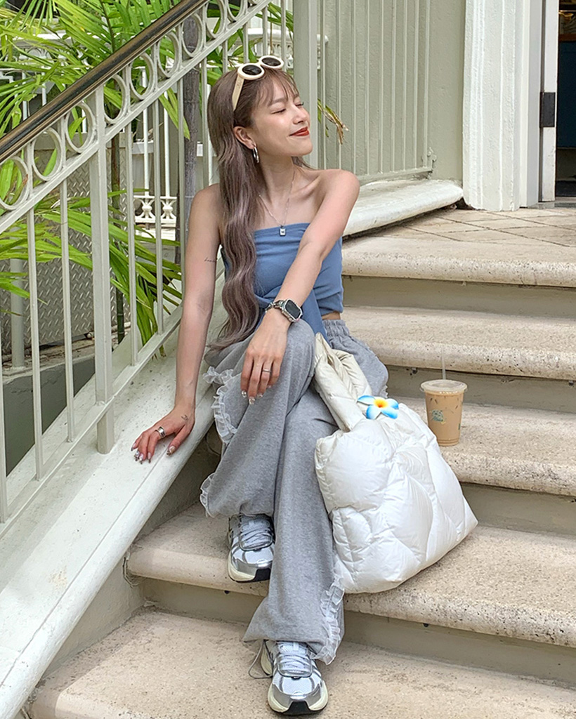 サイドフリルスウェットパンツ | ファッション通販サイト NUGU