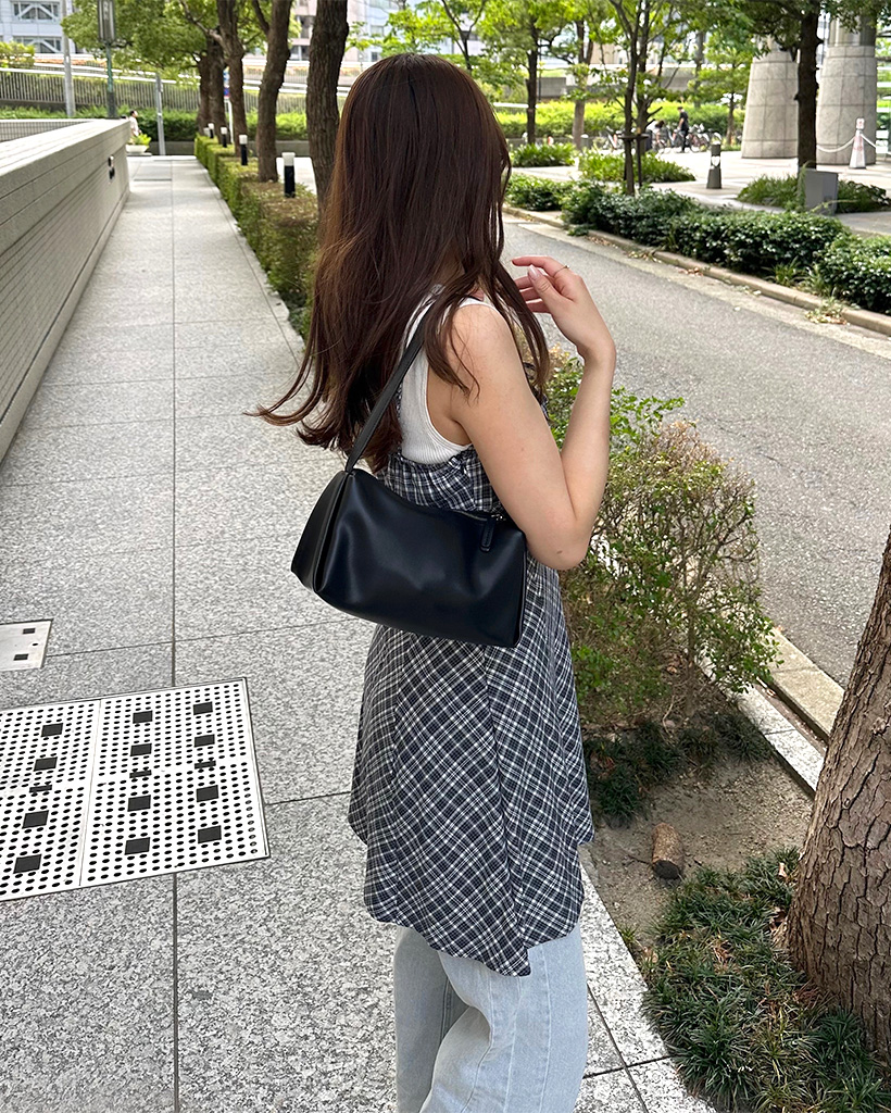 RANDY チェック柄ミニワンピース Randy)チェック柄半袖ミニワンピース ワンピース – Randy