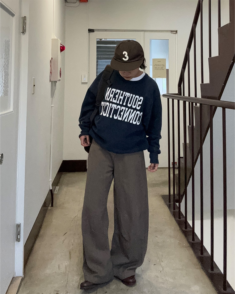 ステッチラインコットンパンツ