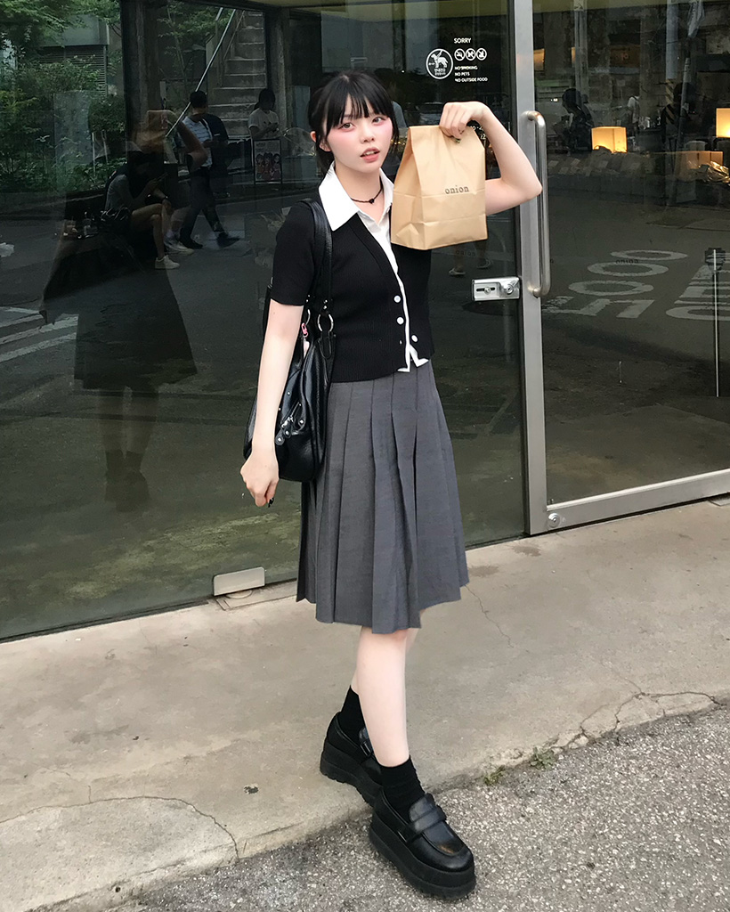 シャツレイヤードショートスリーブカーディガン | ファッション