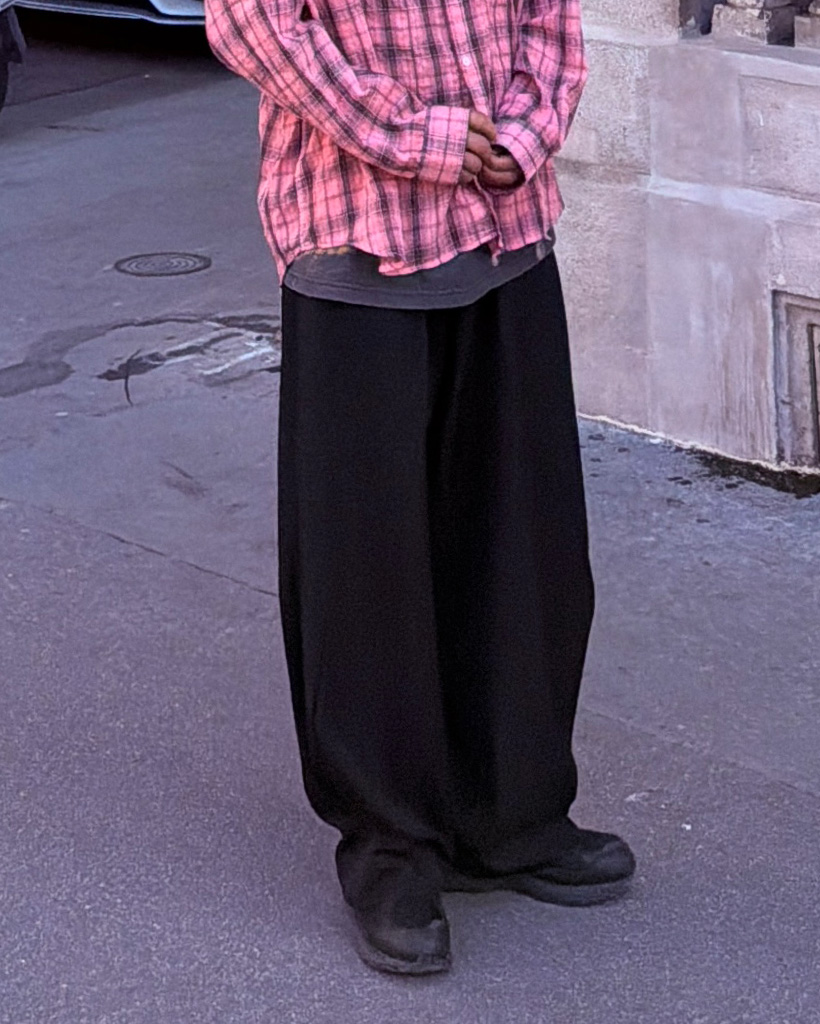 Dリングツータックワイドパンツ