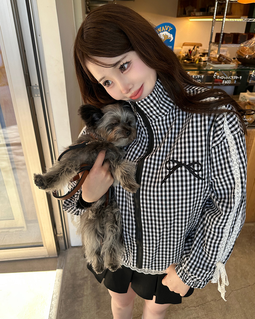 ダブルレースリボンジャンパー