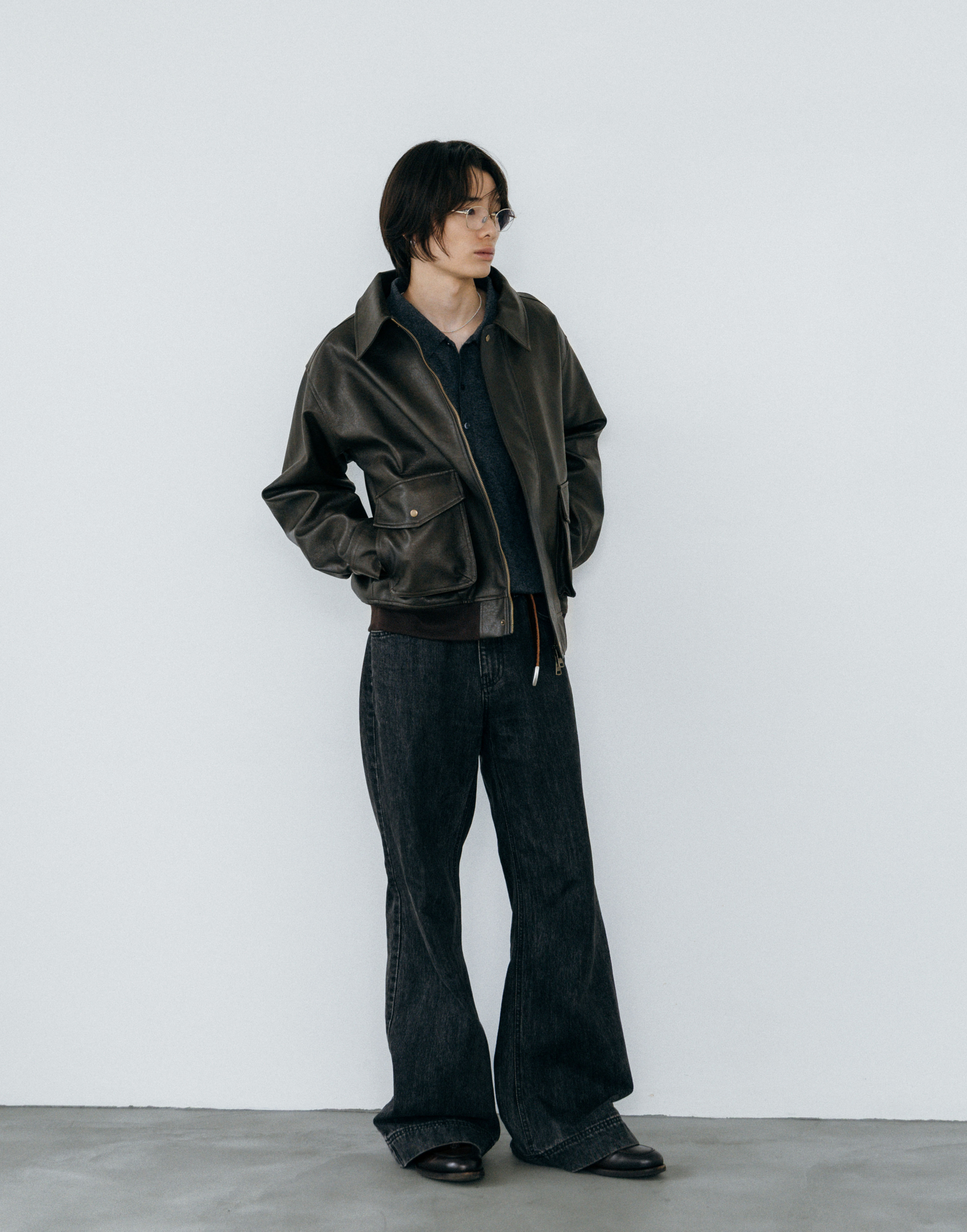 90s ポロスポーツ レザーボンバージャケット ブラック M 超美品 90s Polo by Ralph Lauren レザージャケット ボンバー