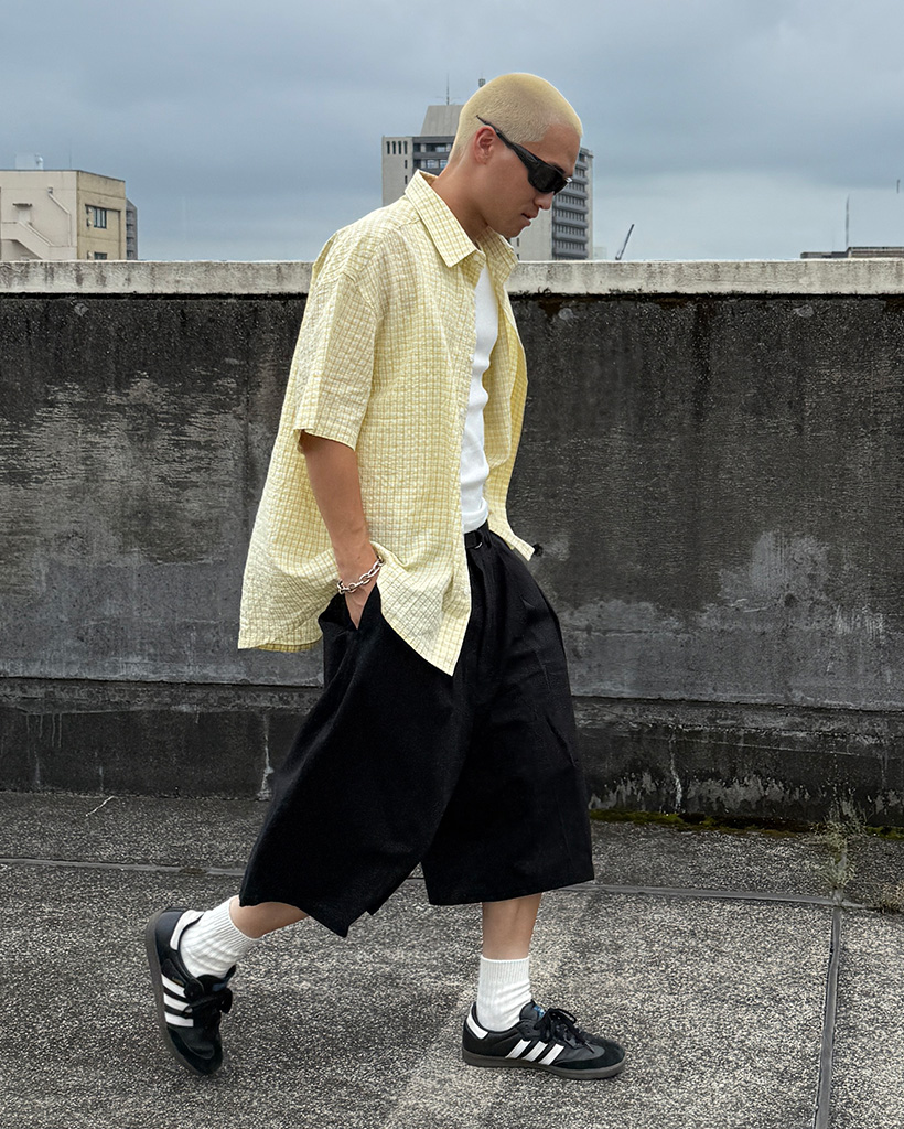 古着 00s ダニエル・クレミュ 半袖 リネン チェック シャツ ボックス 短丈 00s OLD UNIQLO 短丈 チェックシャツ cityboy box - メルカリ