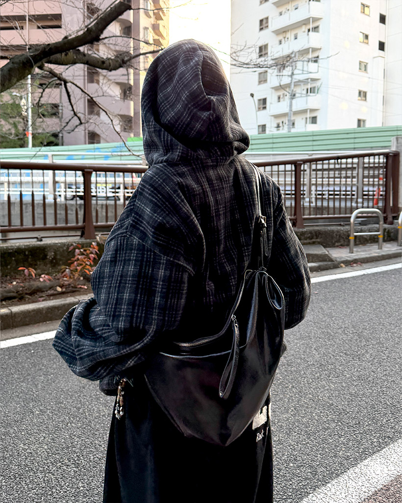 新品　ノーブル　人気完売品　23AW ファブリックボタンスリーブチェックコート Noble（ノーブル）の「ファブリックボタンスリーブチェックコート