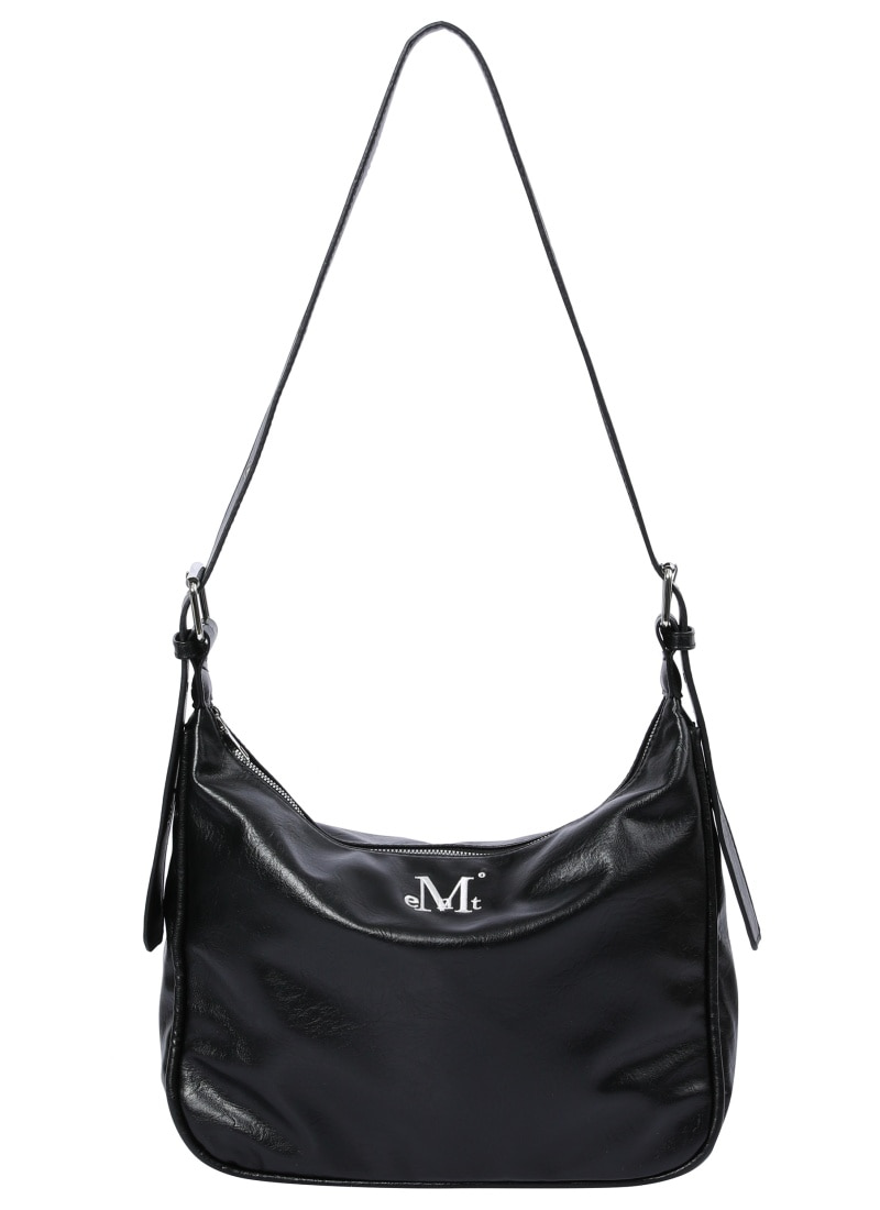 【MUCENT】MORIN L LOGO COMPACT SHOULDER BAG★25SS★ MORIN METAL LOGO COMPACT SHOULDER BAG UNISEX | ファッション