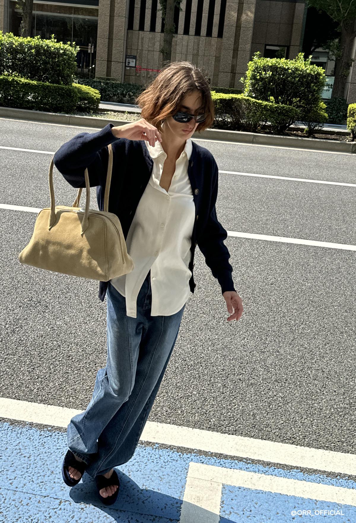 Curvy Bag Suede Beige | ファッション通販サイト NUGU
