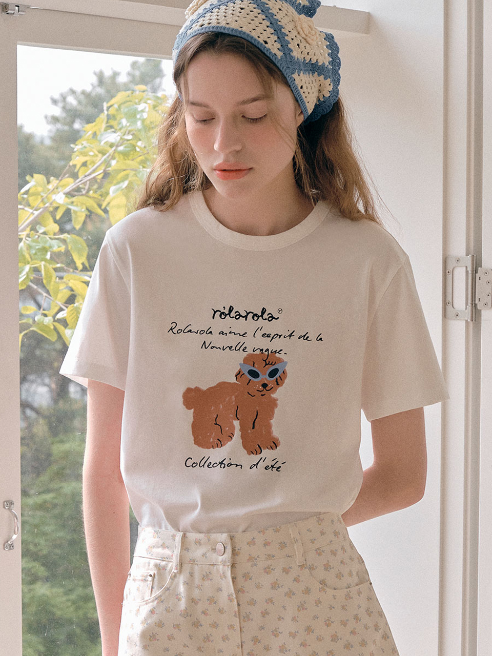 ROLA SUNGLASSES PUPPY STANDARD FIT T-SHIRT WHITE
