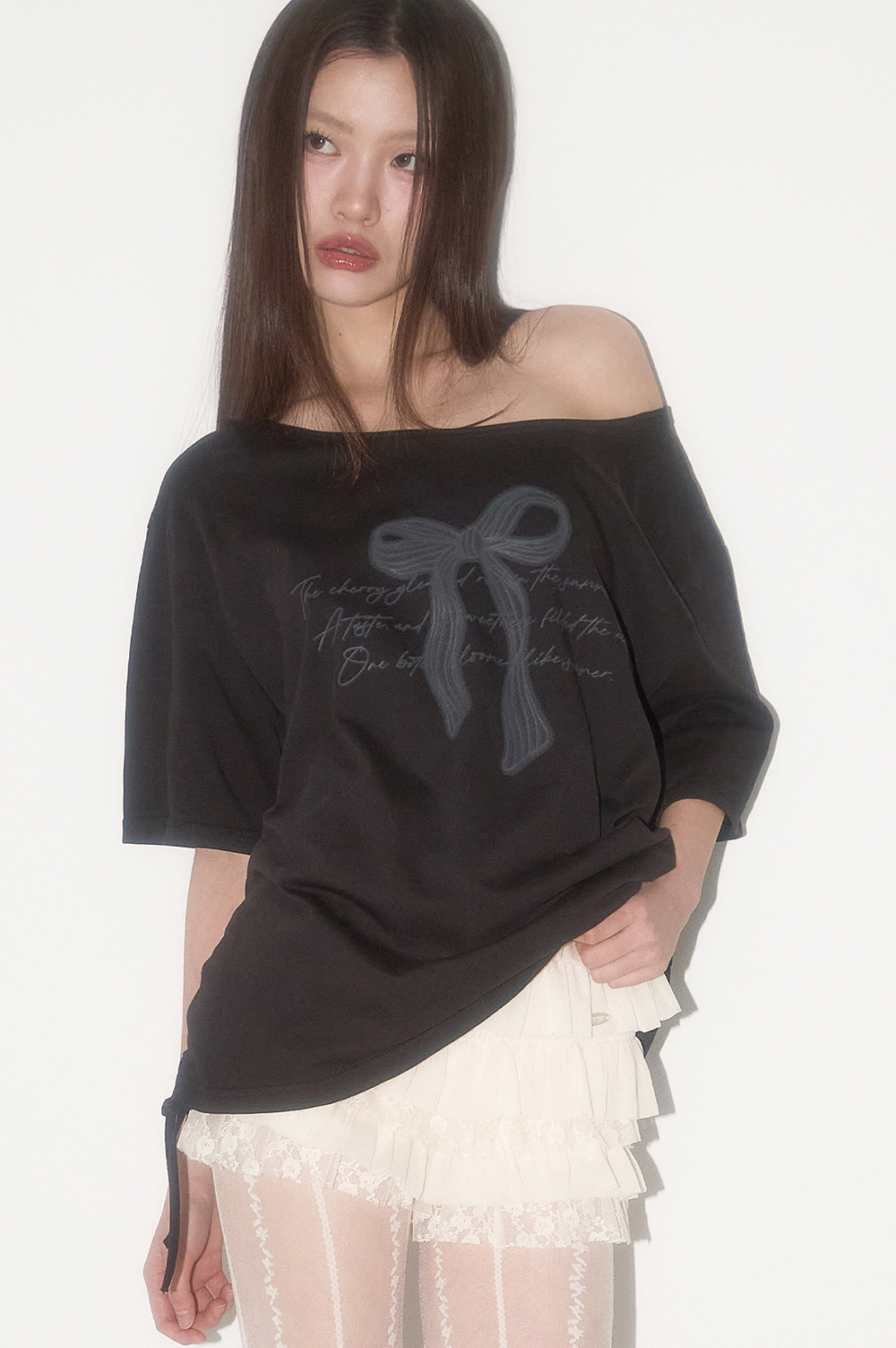 ★MEENDERI★SHIRRING RIBBON JACKET - WHITE★正規品/直送料込 MFB-2480】レザーパイピングフルメッシュジャケット2_Ladies