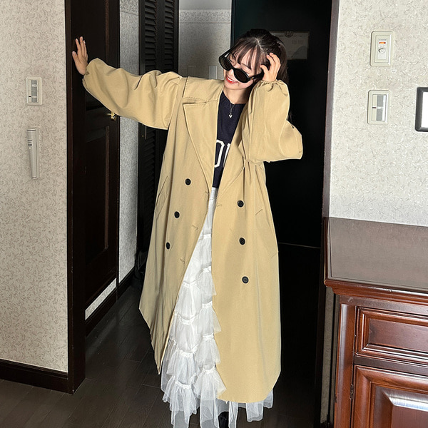 豪奢な セーラーカラーパフトレンチコート | ファッション通販サイト NUGU ジャケット・アウター