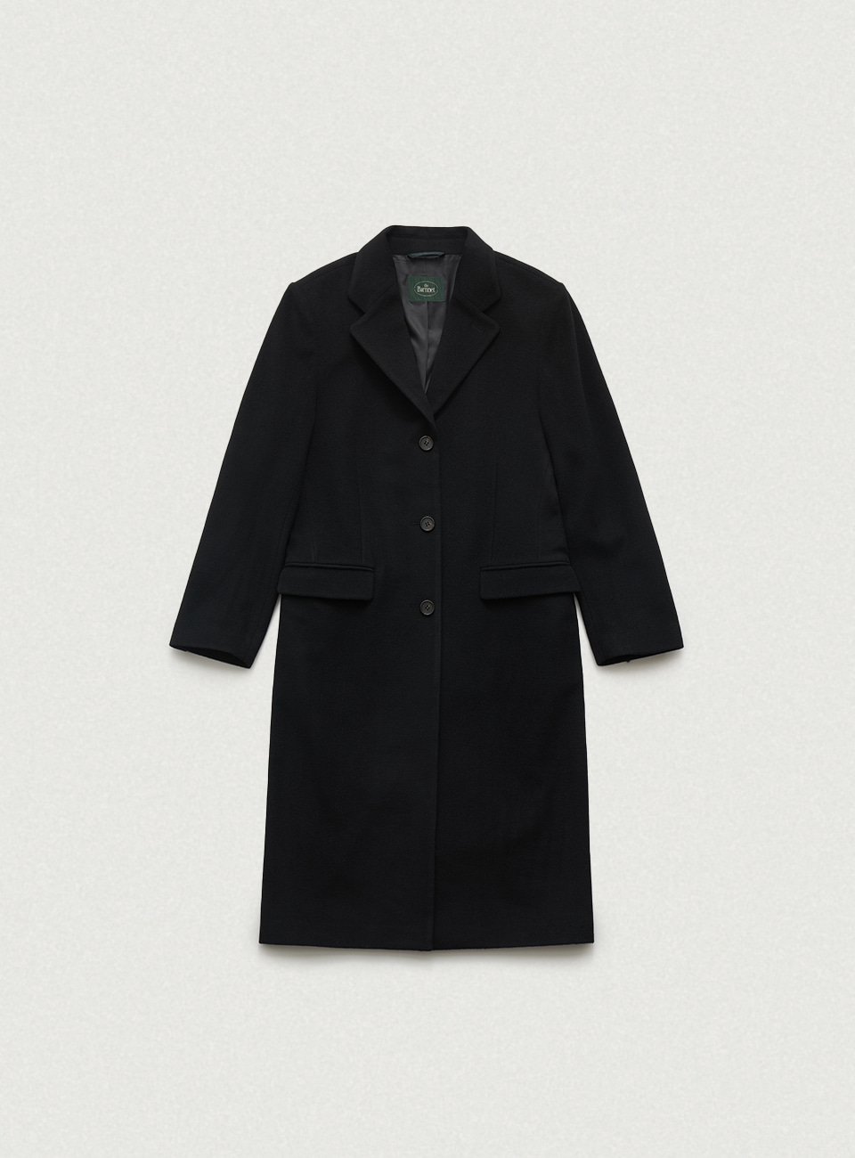 Ennoble Wool Single Coat - Black