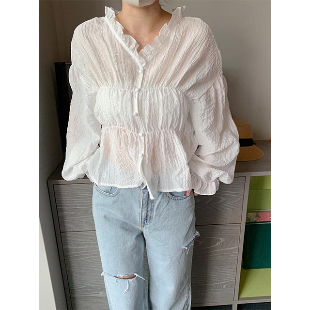 【なおこ】yori Volume Gathered Blouse yori Volume Gathered Blouse - メルカリ