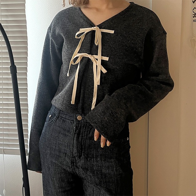 ダブルリボンカーディガン | ファッション通販サイト NUGU