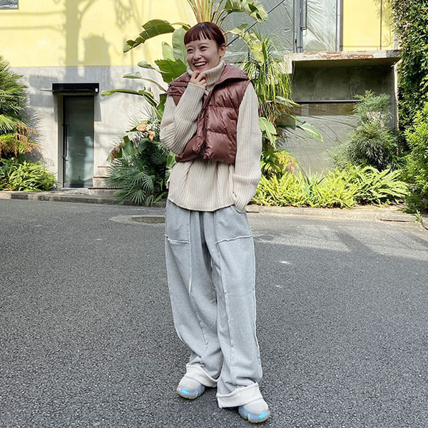 ロールアップスリットスウェットパンツ | ファッション通販