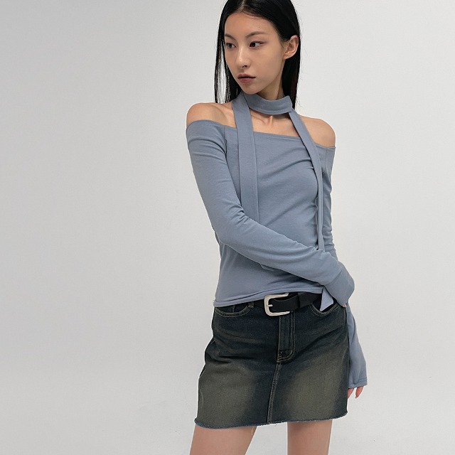 original] ジェランSET - オフショルダー、マフラー | ファッション