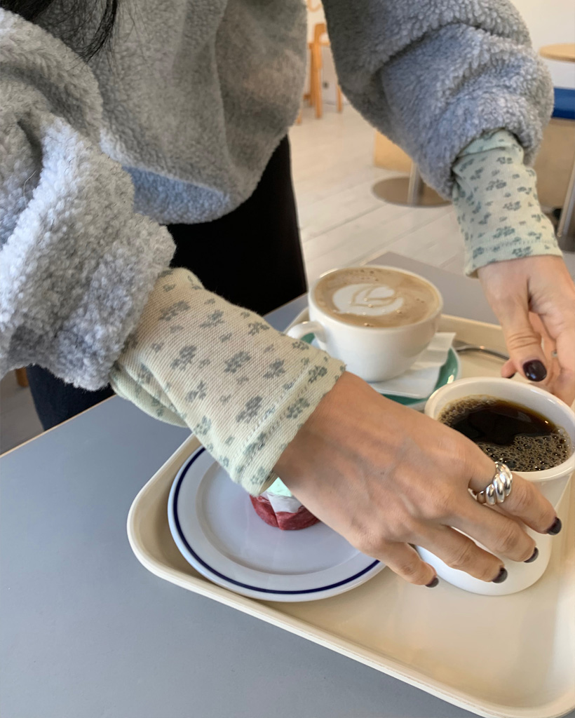 フェイクレイヤード ロンT (Rosé layered tee (2color))