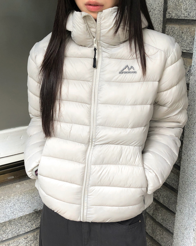 ストリングフード付きナイロンショートダウン | ファッション通販