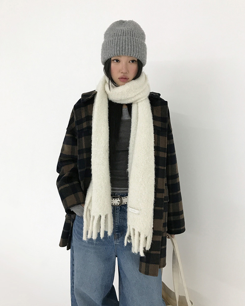 ORIGINAL]メーター チェックフード付きダッフルコート | ファッション