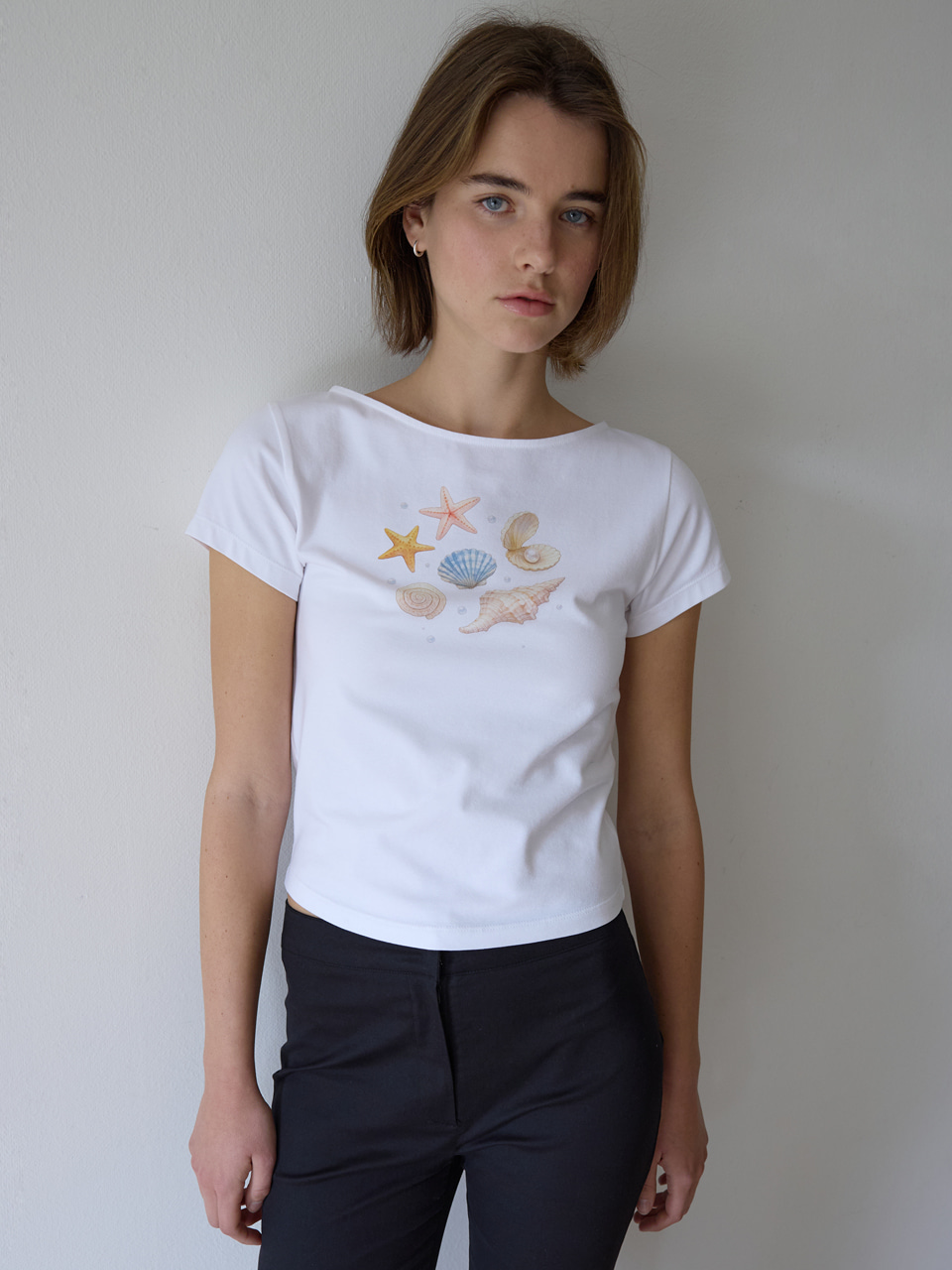 A PEARL SHELL TEE_WHITE