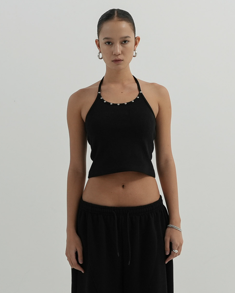 Drill Holter Top (BLACK)