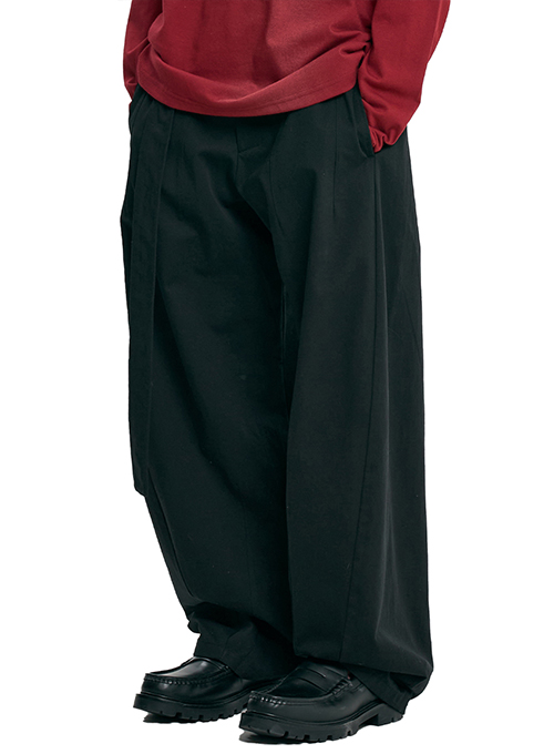 3D Curved Pants [BLACK]