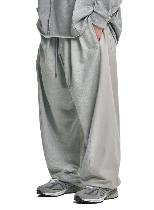 Dual Fabric Hybrid Pants [MELANGE GREY]