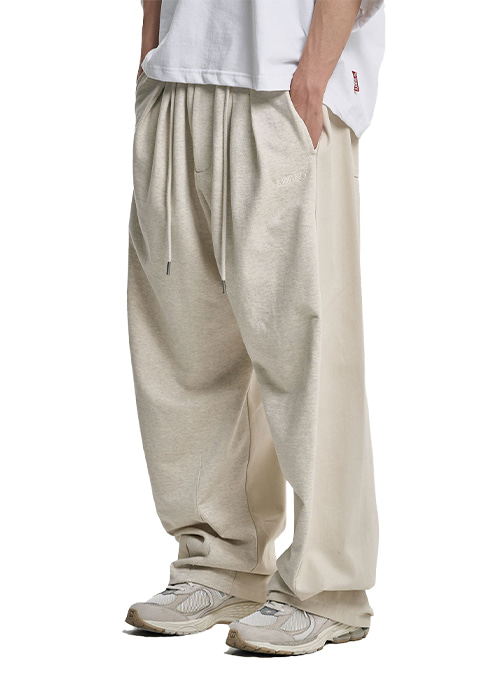 Dual Fabric Hybrid Pants [OATMEAL]