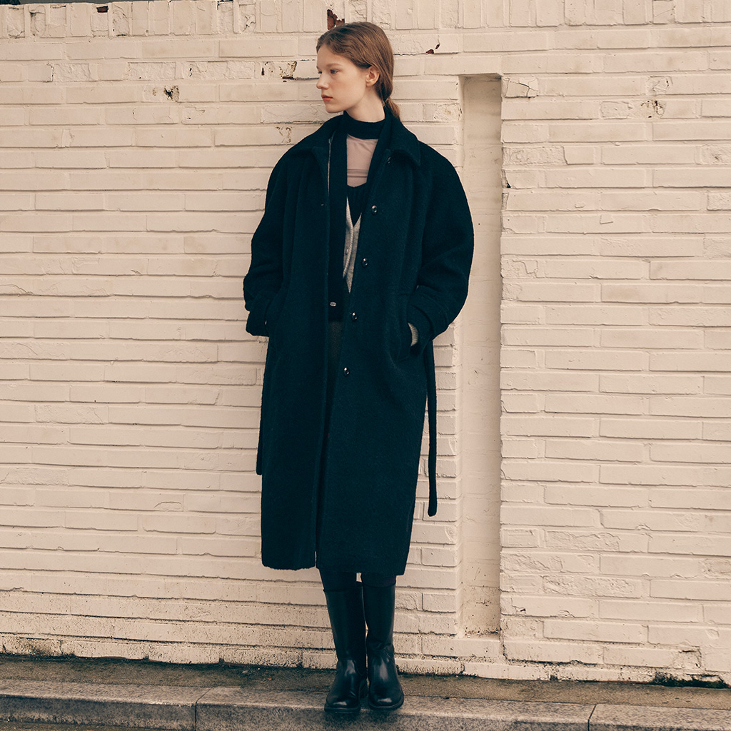 ALPACA WOOL SINGLE COAT GRAY | ファッション通販サイト NUGU