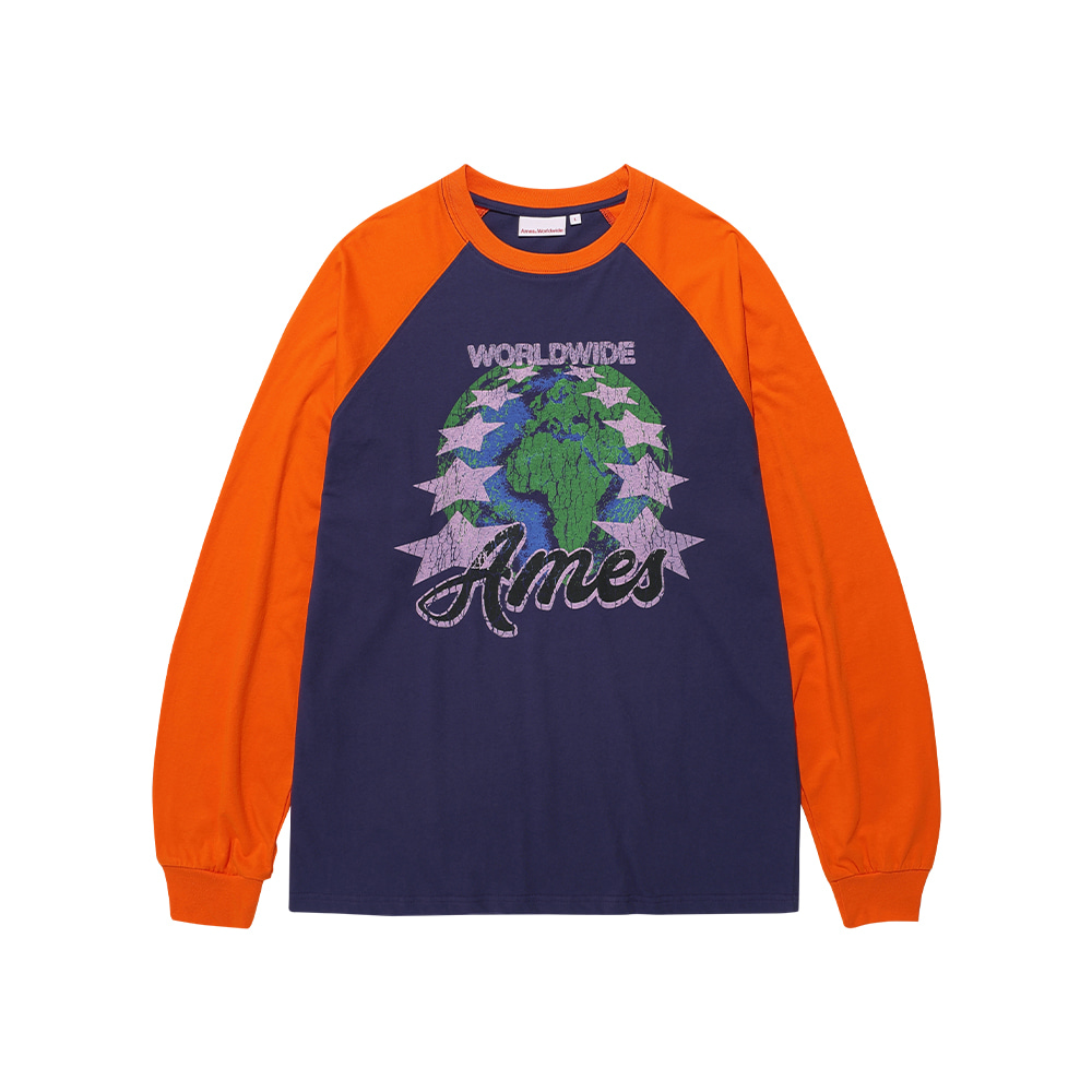 ★AMES-WORLDWIDE★VINTAGE EARTH GRAPHIC LS TEE NAVY★正規品 VINTAGE EARTH GRAPHIC LS TEE NAVY | ファッション通販サイト NUGU