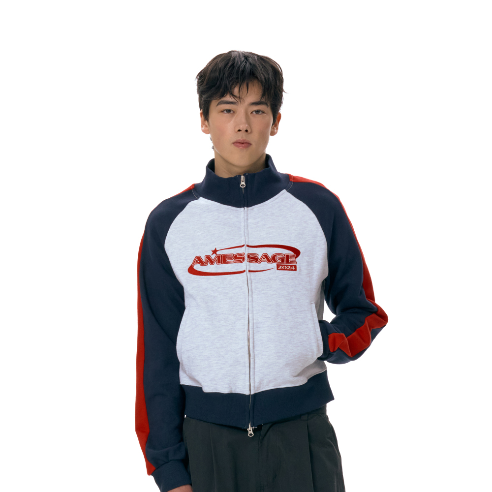 SLEEVE LINE TRACK ZIPUP GREY | ファッション通販サイト NUGU