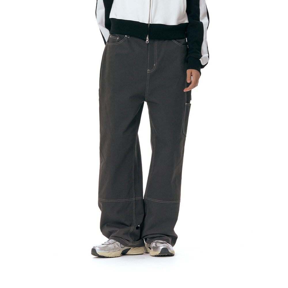 ★AMES-WORLDWIDE★CARPENTER PANTS GREY★正規品/韓国直送料込 テーパード カーゴパンツ ボトムス メンズ 春 秋 ユニセックス