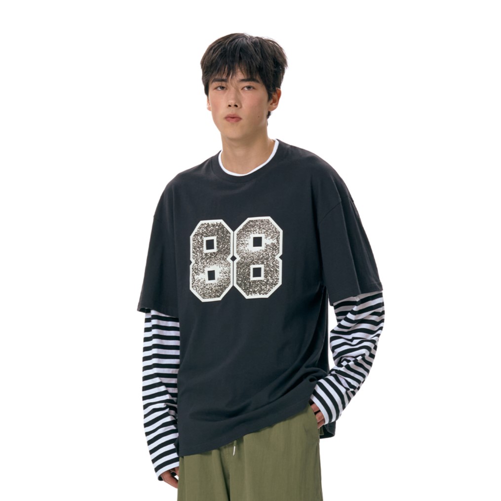 ★as''on★SOL STRIPE TEE / NAVY★正規品/韓国送料込 BONJOUR DSN_SS TEE(M NAVY): (c)SAINT Mxxxxxx｜WILDSIDE YOHJI