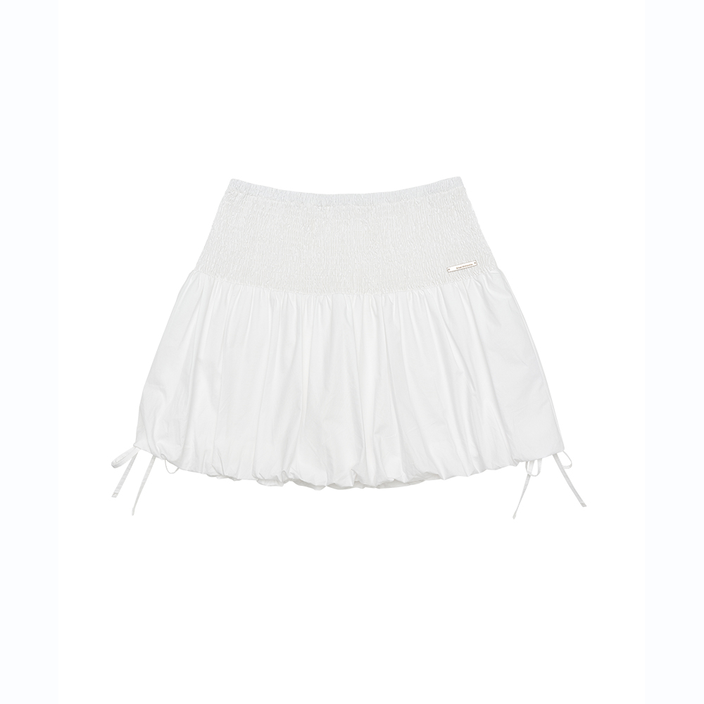 PUMPKIN MINI SKIRT WHITE