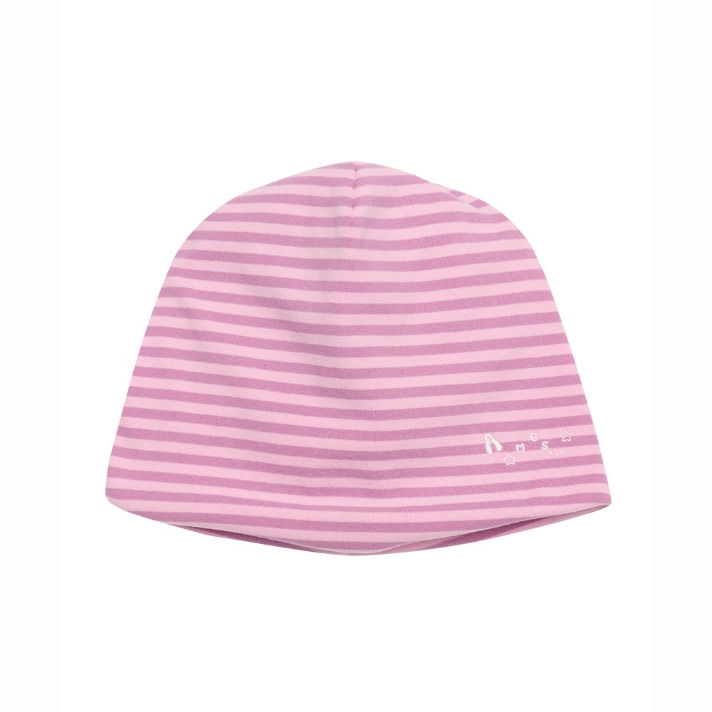 JERSEY STRIPE BEANIE PINK