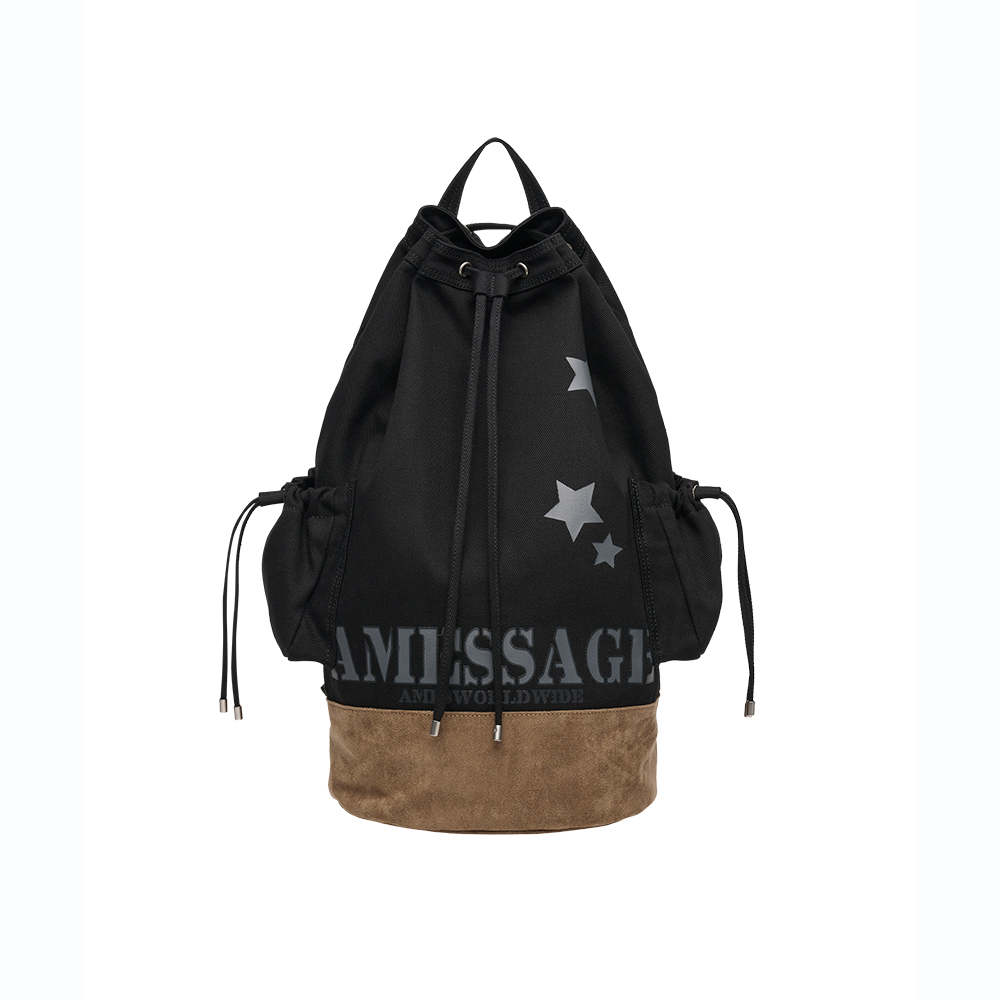 COTTON CASUAL BACKPACK BLACK
