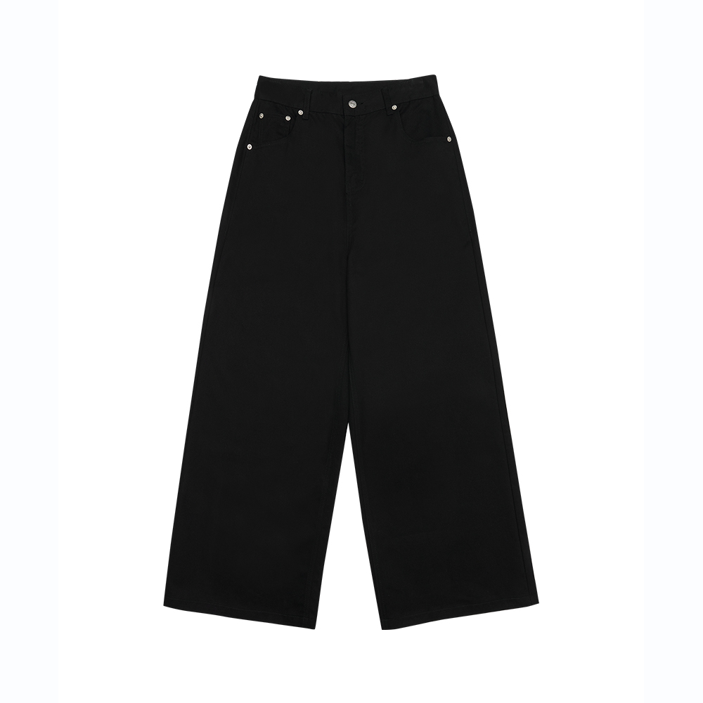 OVERFIT STITCH DENIM PANTS BLACK | ファッション通販サイト NUGU