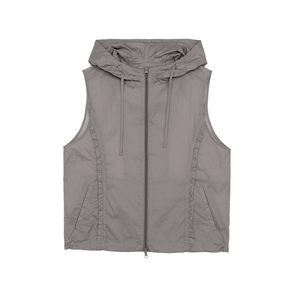 トップス Archive Chevignon nylon vest HIDEANDSEEK(ハイドアンドシーク) ベスト Nylon Zip Vest(24ss