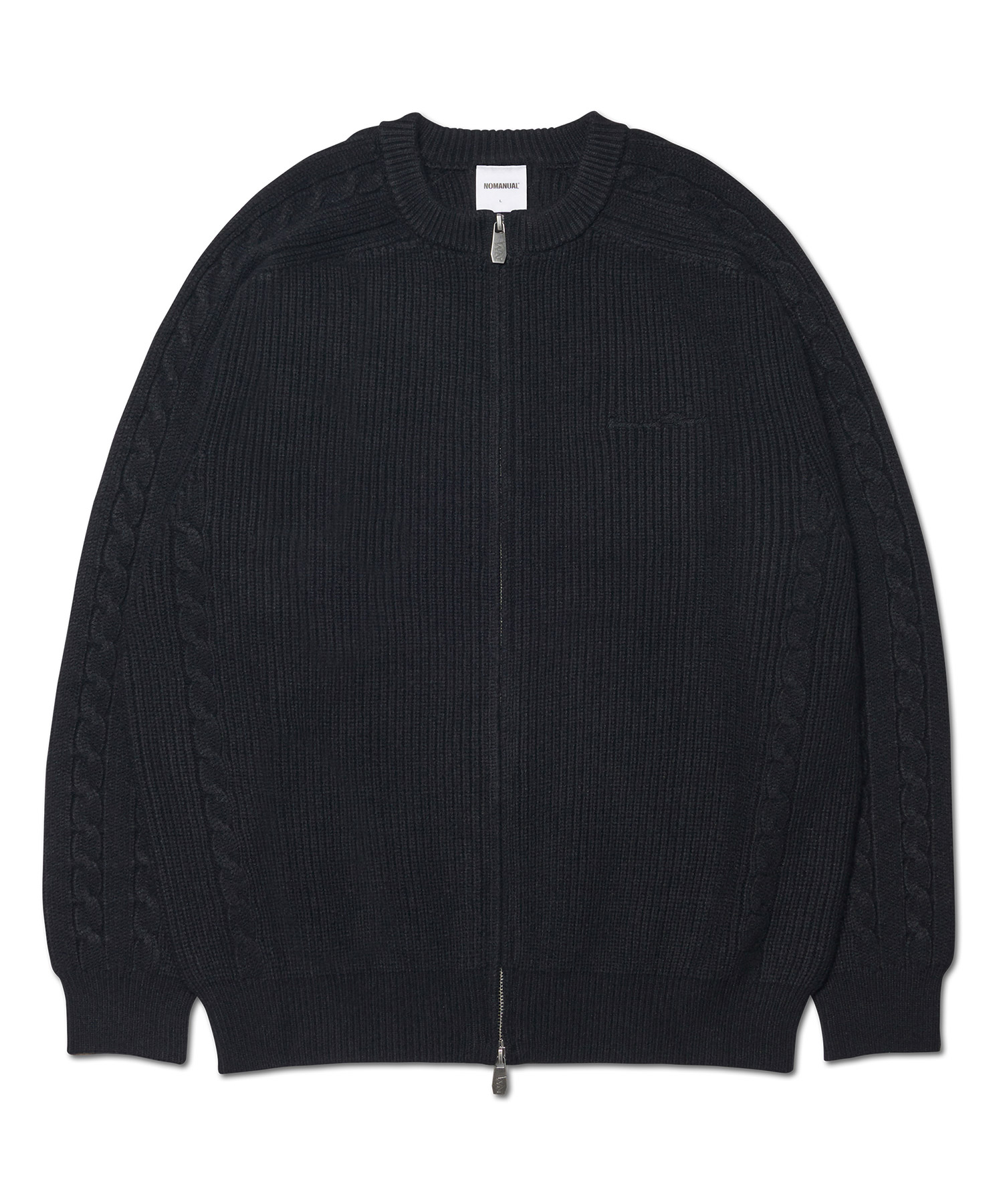 T.B PUNCHING KNIT CARDIGAN - BLACK | ファッション通販サイト NUGU