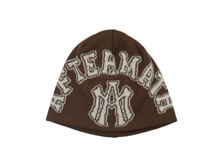 ARCH LOGO BEANIE 브라운 전면.png