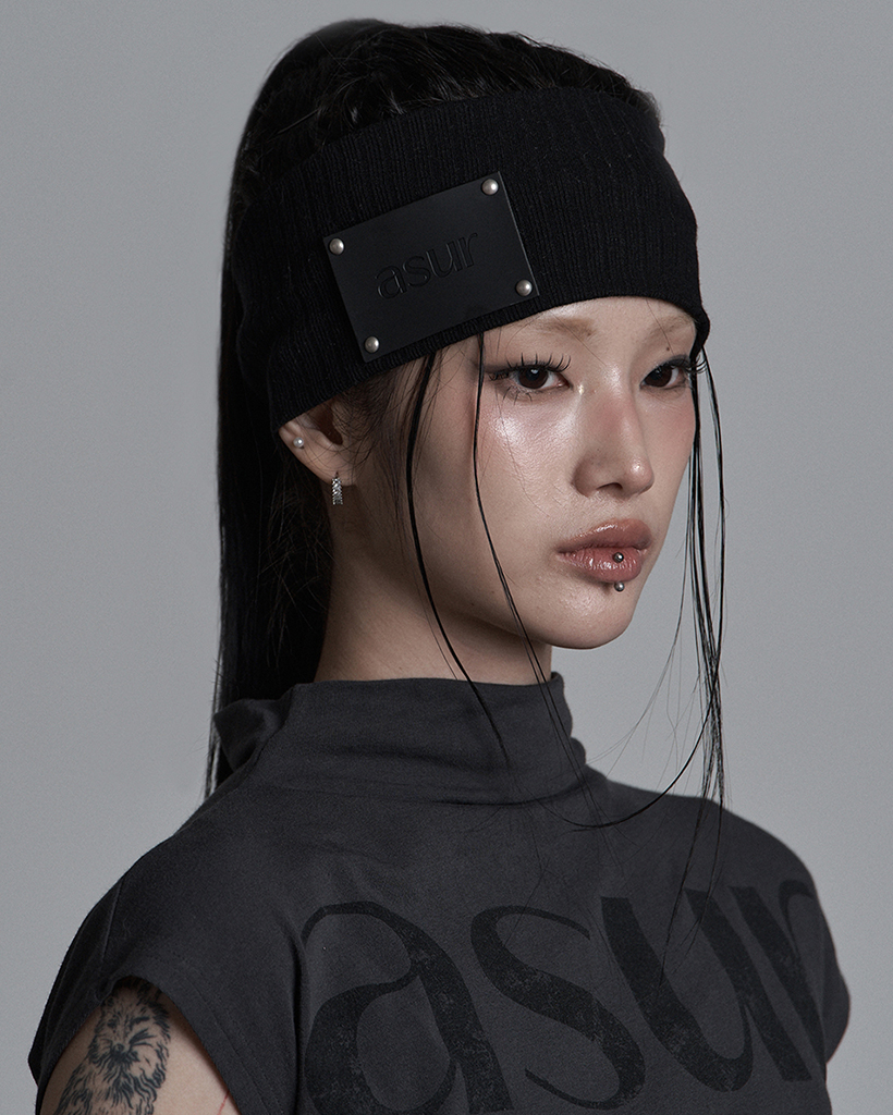 AU TWIST HAIRBAND BLACK