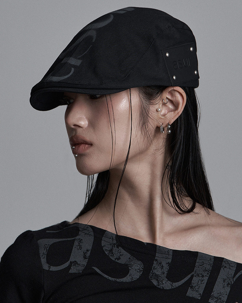 AU LOGO HUNTING CAP BLACK