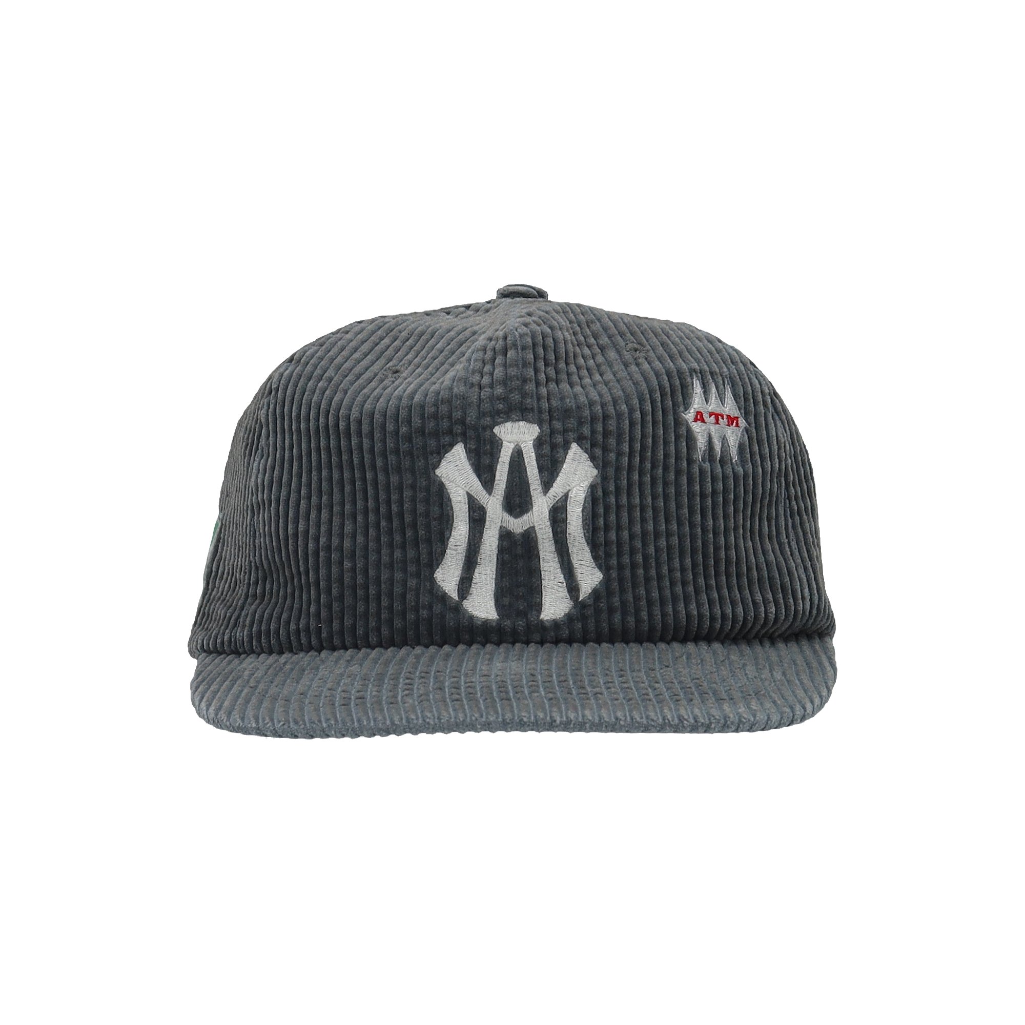 ATM LOGO CORDUROY BALL CAP GREY