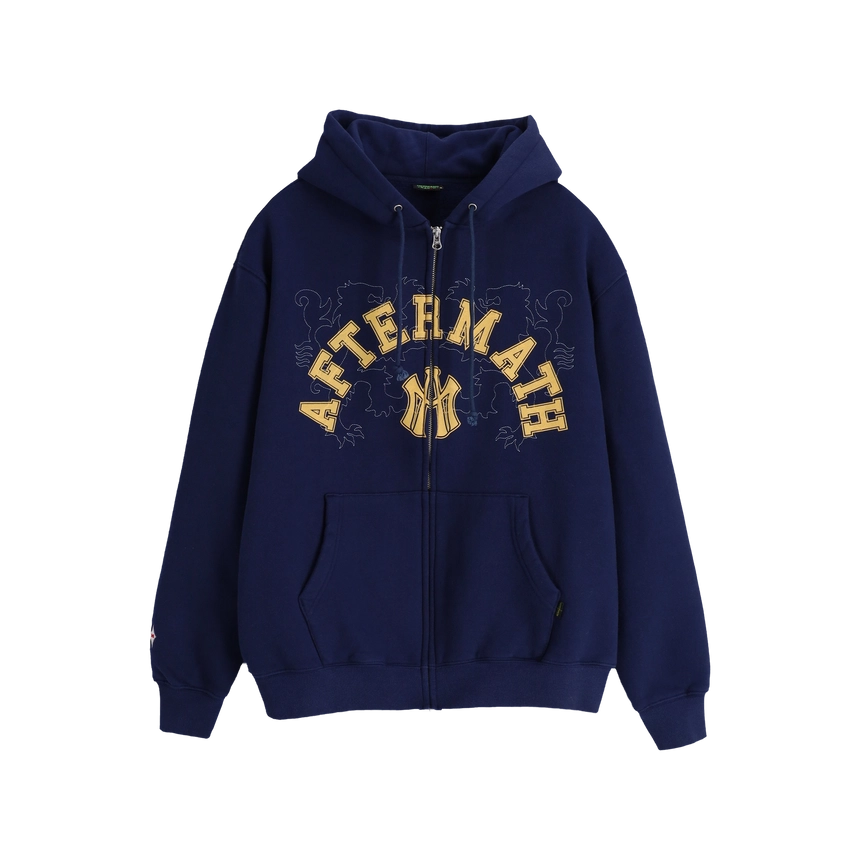 ATM LOGO ZIP HOODIE 네이비 전면.png